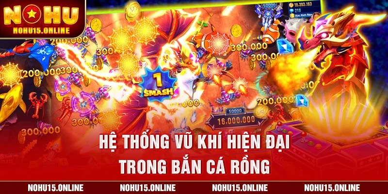 Hệ thống vũ khí hiện đại trong Bắn Cá Rồng